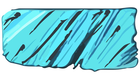 Blue rectangular shape with diagonal brush strokes in grunge style. Irregular shapes and rough edges. vector design element.のイラスト素材