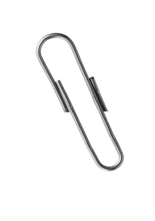 Macro isolated steel clip for your design ideasの写真素材