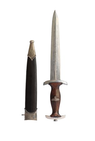 German dagger with scabbard World War II era 1939-1945.の写真素材