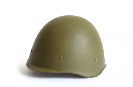Russian Army helmet World War II era 1939-1945.の写真素材