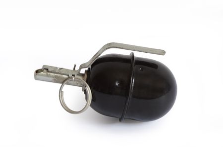 Issue Fragmentation Grenade isolated on white backgroundの写真素材