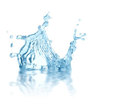 Splashing water abstract backgroundの写真素材