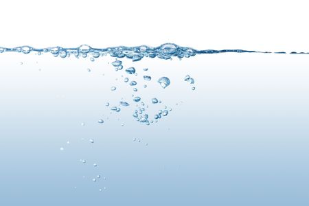 Splashing water abstract background isolatedの写真素材