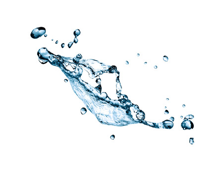 Abstract splashing water on whiteの写真素材