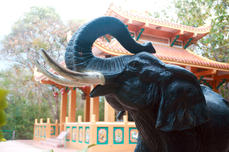 Detail of a Buddhist temple in Pattaya, Thailandの写真素材