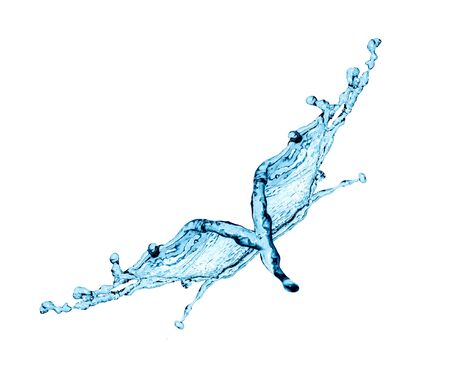Nice abstract flying bird made from water splashの写真素材