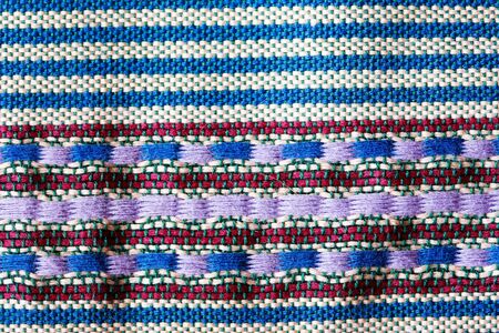 Bright cloth background. Closeup of traditional Middle East fabricの写真素材