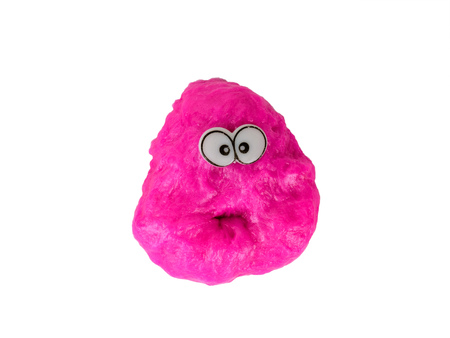 Beautiful red slime with eyes isolated on white background. Toy antistress. Toy for the development...