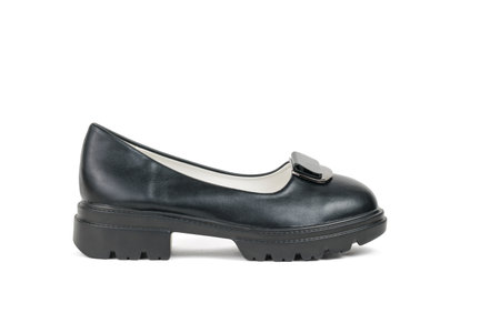 Fashionable youth women's shoes isolated on a white background. Fashionable shoes.の写真素材