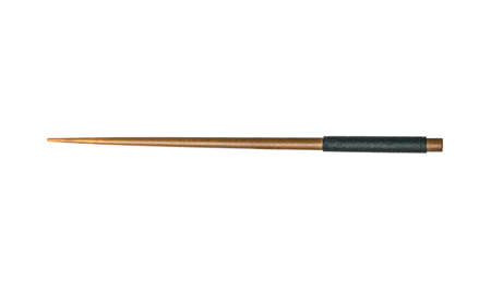Stylish wooden chopstick isolated on a white background. Asian food item.の写真素材