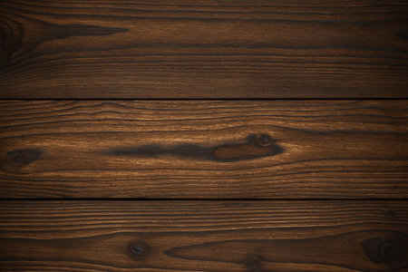 Close-up of Dark Wooden Planks with Rich Grain Texture for Rustic and Natural Backgroundsの写真素材