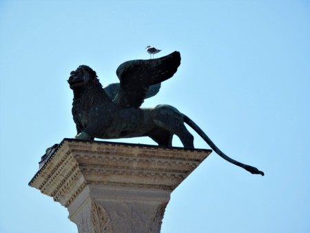 Exquisite architecture of Venice, Italy, stone facades and design elements, a trip to Europe.の写真素材