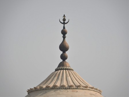 Close-up details Taj Mahal, famous  historical site, love monument, the greatest white marble tomb in India, Agra, Uttar Pradeshの写真素材