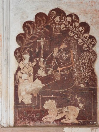 Lakshmi Narayan temple, Hindu religion, Orchha, Madhya Pradesh, Indiaの写真素材