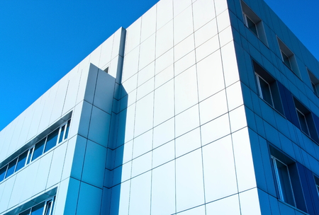 Fragments of modern urban architecture.Tinted image.の写真素材