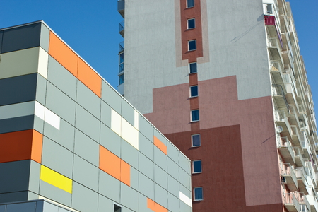 Typical apartment building.