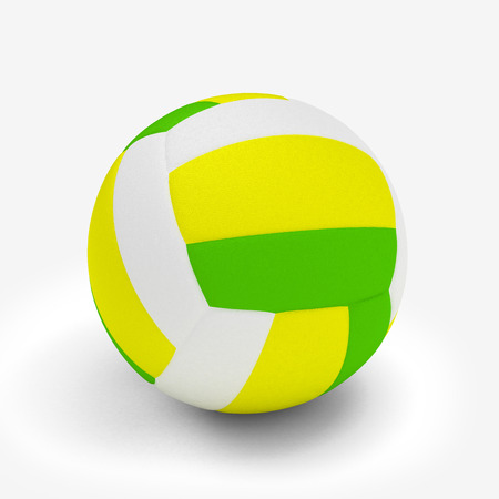 Volleyball isolated on a white background.3D illustration.の写真素材