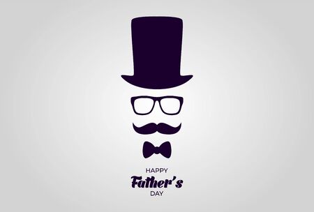Greeting card template for Father Day. Vector illustration EPS 10のイラスト素材