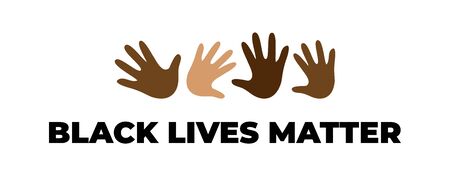 Black Lives Matter vector lettering design element