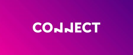 connect logotype for your business. clear designのイラスト素材