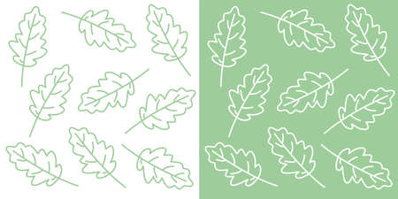 Stylish background with falling autumn leaves. Vector illustration.のイラスト素材