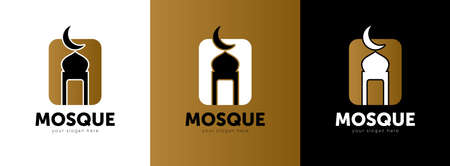 Modern Islamic Mosque   - Abstract Mosque Dome And Candle Symbolのイラスト素材