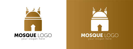 Modern Islamic Mosque  - Abstract Mosque Dome And Candle Symbolのイラスト素材