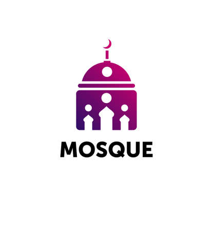 mosque. dome of the mosque abstract symbol.のイラスト素材