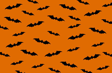 Seamless background with bats. Vector illustration.. bats backgroundのイラスト素材