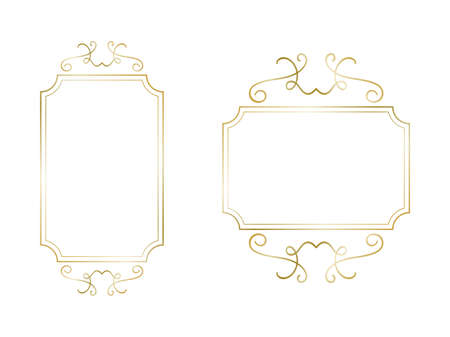vintage frame pattern retro background. Calligraphic design elements. vintage frame with place for your textのイラスト素材