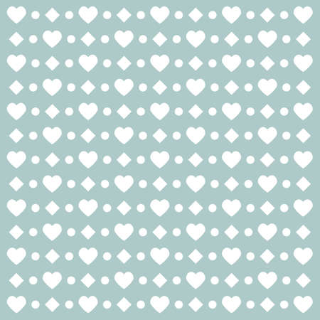 Happy Valentines day card hearts light vector background