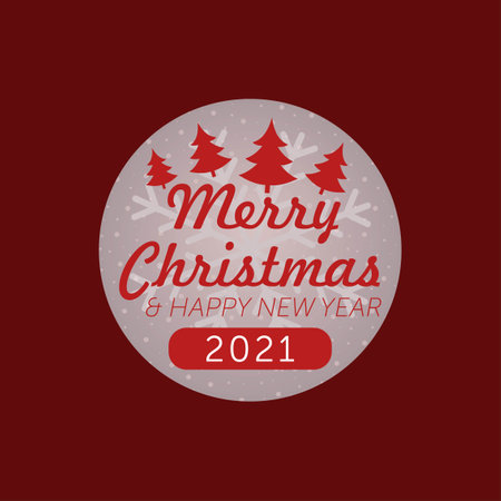 vector illustration of happy new year gold and black collors place for text christmas balls 2021.のイラスト素材