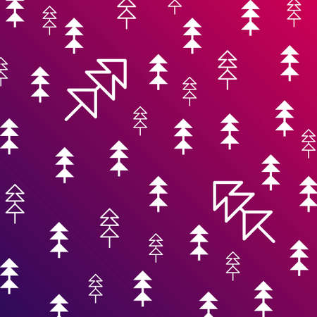 christmas seamless pattern. new year hand drown firs wrapping paper design, winter holiday...