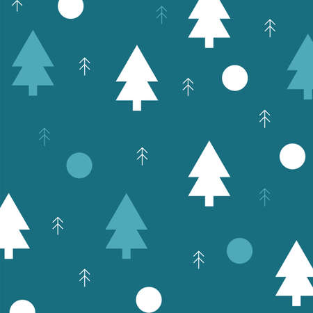 christmas seamless pattern. new year hand drown firs wrapping paper design, winter holiday decoration, black and gold christmas trees modern backgroundのイラスト素材