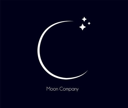 Astronomical design. The Moon is the Earths satelliteのイラスト素材