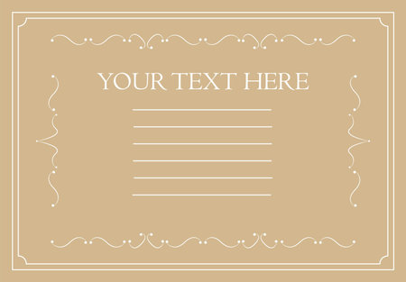 Decorative frames and borders standard rectangle proportions backgrounds vintage design elements set vectorのイラスト素材