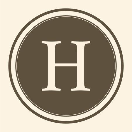 Elegant line curve vector logotype. Premium letter H logo design. Luxury linear creative monogram.のイラスト素材