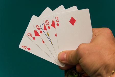 cards with hand 05 poker flush.