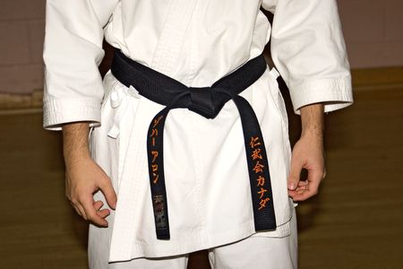 karate 02 black belt.の写真素材