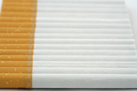 smoke 17 cigarette.の写真素材