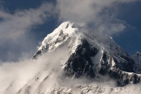 Nepal, Annapurna. Mardi Himal trek.の写真素材