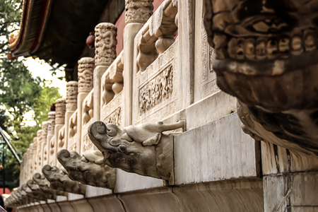 Photo of details of chinese house.の写真素材