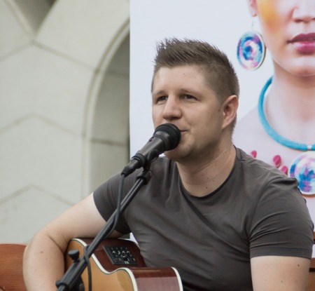 Concert of Attila Mester and Edina Juhasz on Keszthely Street Festival 2016.VIII.07のeditorial素材