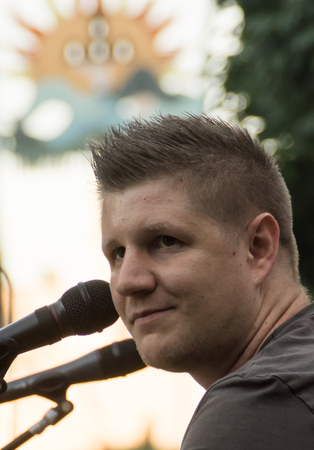 Concert of Attila Mester and Edina Juhasz on Keszthely Street Festival 2016.VIII.07のeditorial素材