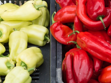 Fresh vegetables on farmers market in Keszthely
