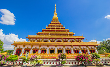 Temple in Thailand is named Phra-Mahathat-Kaen-Nakhon, Khon Kaen province, Thailand.の写真素材