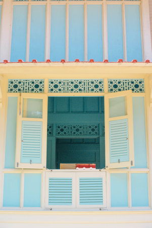 Old windowの写真素材