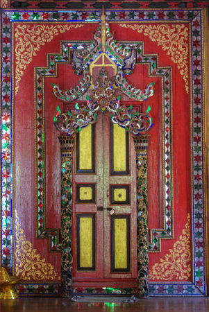 Door of templeの写真素材