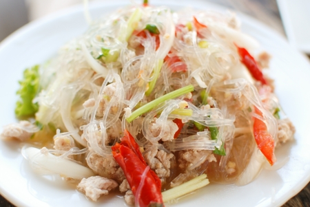 thai vermicelli salad の写真素材