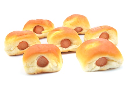 sausage in the doughの写真素材